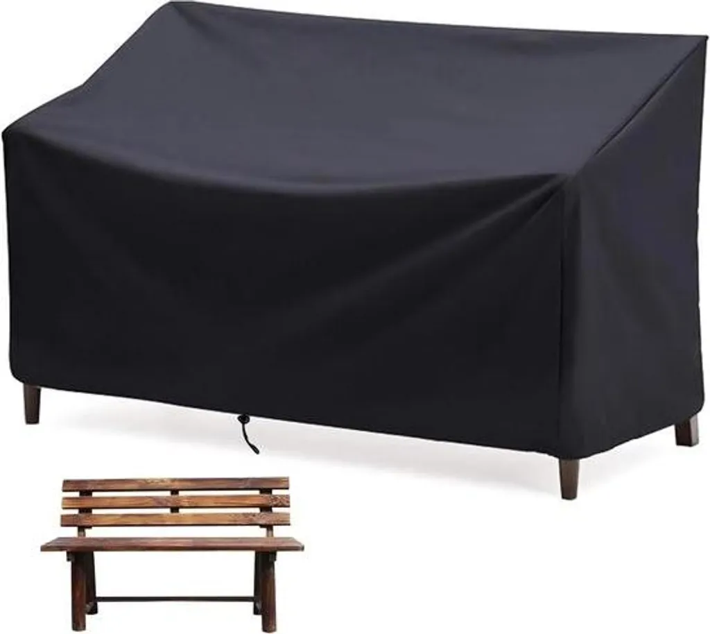 Couverture de banc de jardin 3 places étanche 162x69x89cm en Oxford