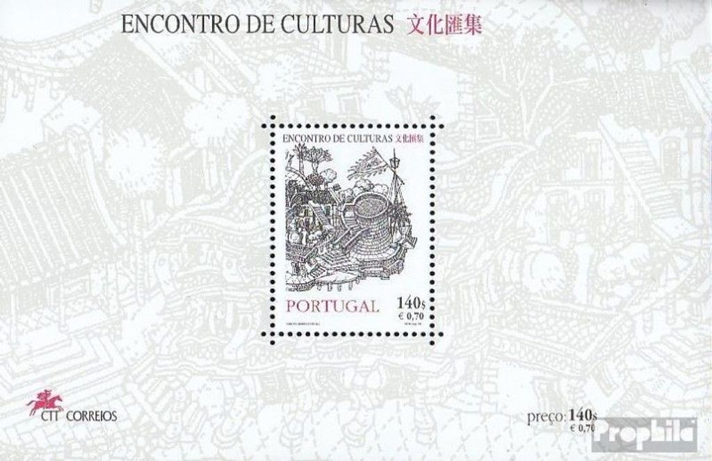 Briefmarken Portugal 1999 Mi Block157 (kompl.Ausg.) postfrisch Macau - Zusammentreffen der Kulturen