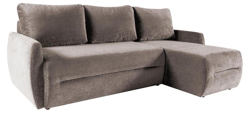 Universelles Ecksofa KATANIA mit Schlaffunktion und Bettkasten (225x153 cm)