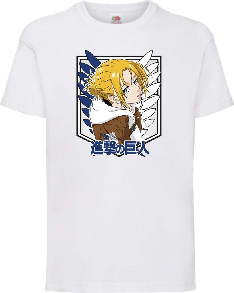 Kinder T-Shirt Attack Anime On Titan Annie Leonhart 01 Annie Leonhart, 9-11 Jahr - 140 / Weiß