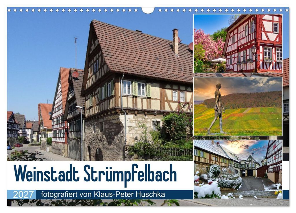 Weinstadt Strümpfelbach (Wandkalender 2027 DIN A3 quer), CALVENDO Monatskalender