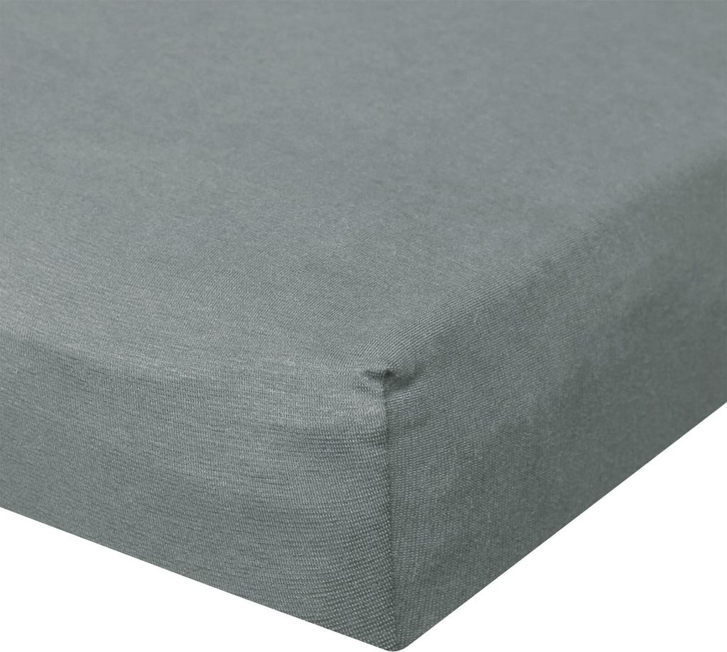 Bettwaren-Shop Jersey Spannbetttuch Ultra-Stretch 200x220 - 220x240 cm anthrazit