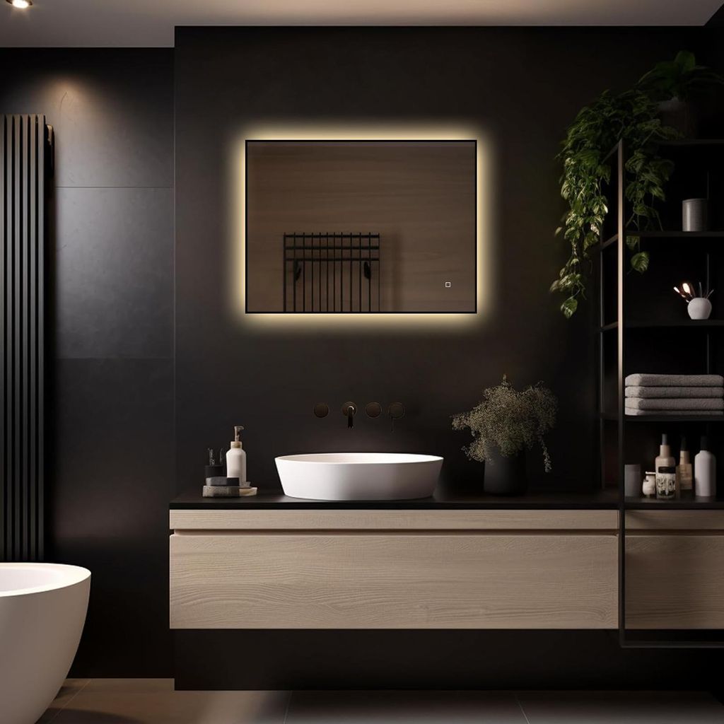LoXa – Miroir de salle de bain rectangulaire Sorento avec Image du produit 