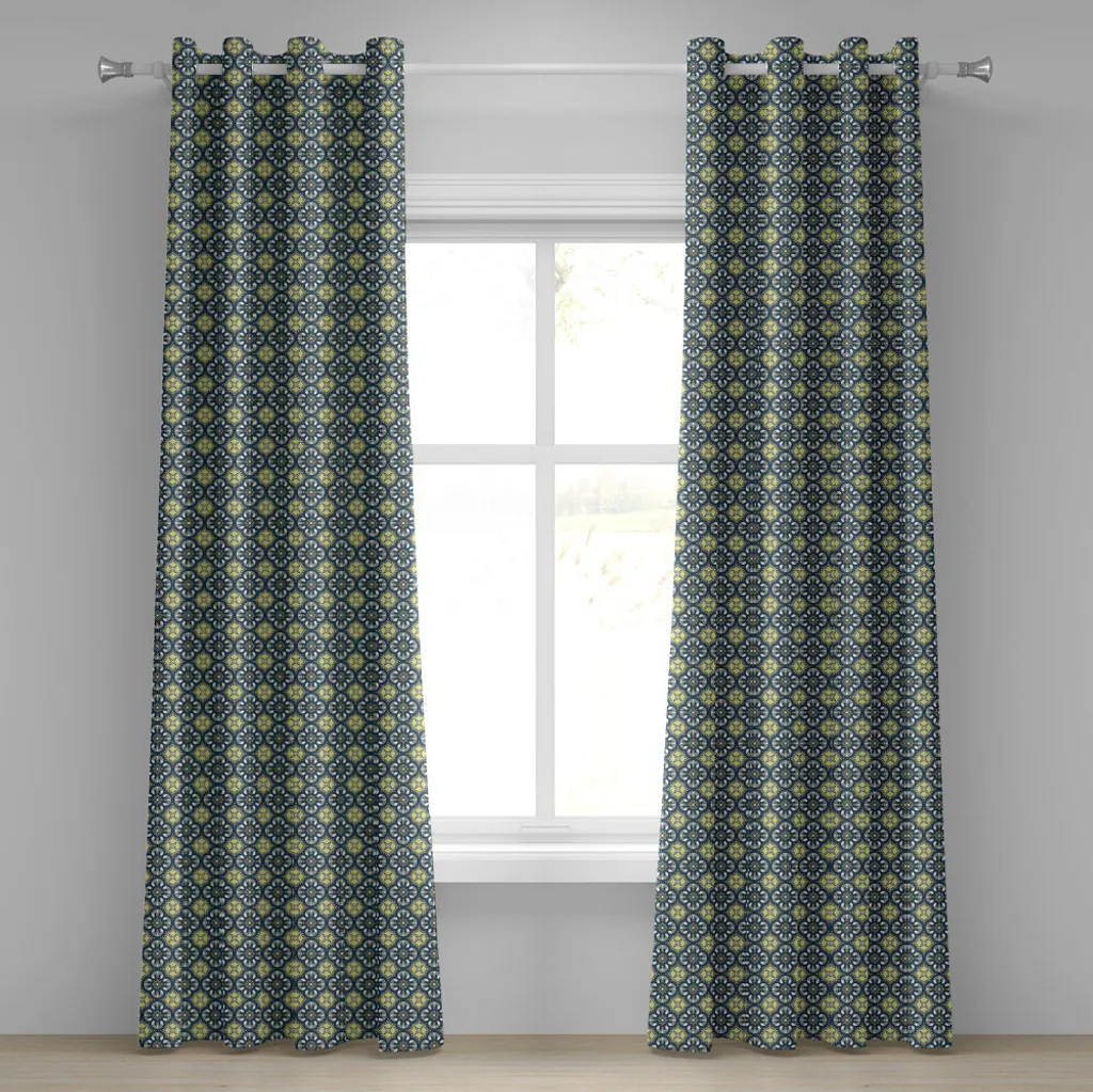 ABAKUHAUS Rideau à Œillets Antique Baroque Victorien - 280 x 245 cm