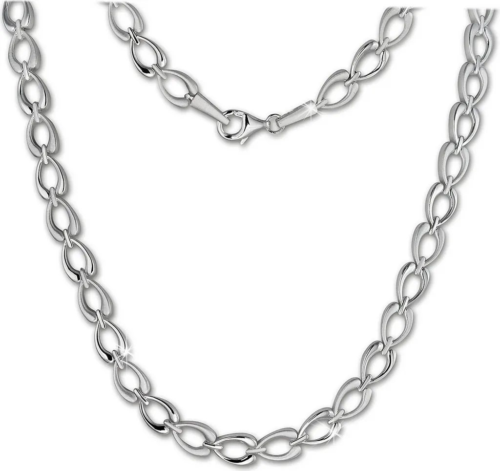 Collier Coeur Argent 925 Anti-Ternissement 45cm Mat SilverDream Chic