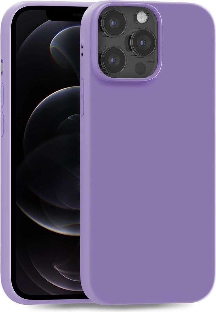 Hülle für Apple iPhone 12 | 12 Pro - Handyhülle Cover aus Silikon in Dunkellila