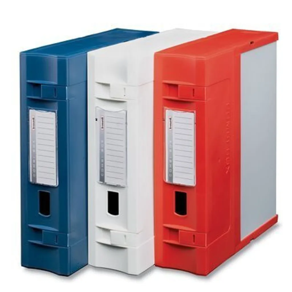Fellowes Combi Box E600 blanche : Boîte en carton robuste pour dossiers