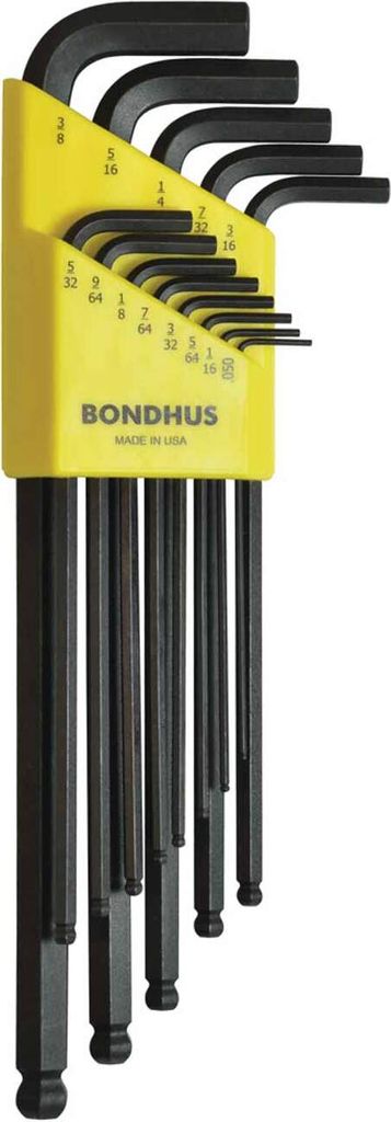 Bondhus Winkelschlüssel-Set BLX13 13-tlg. - Kugelkopf Lang, Stiftschlüssel Satz
