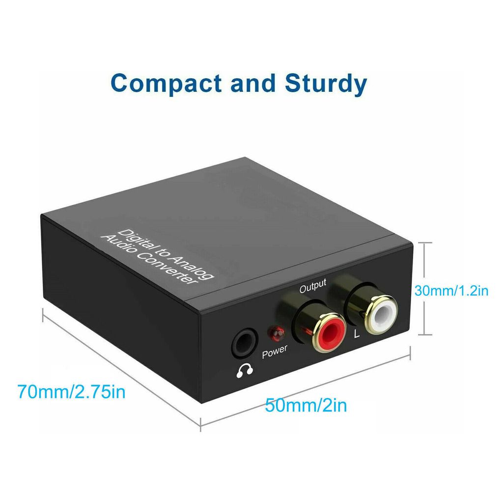 Digital Zu Analog Audio Konverter Wandler Optisch Toslink Produktbild 9