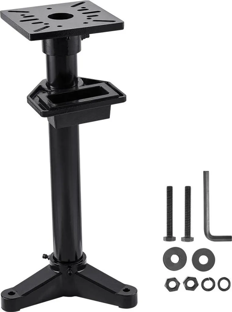 Support ponceuse d'établi anti-vibration - Socle stable plaque 27x27cm
