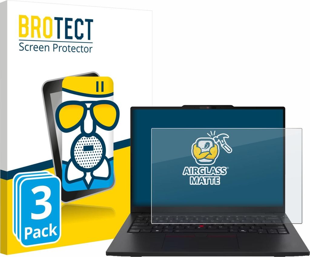 3x BROTECT Entspiegelungs Schutzglas für Lenovo ThinkPad L13 Gen 6 Schutzfolie Panzer Folie Glas Display Schutz matt
