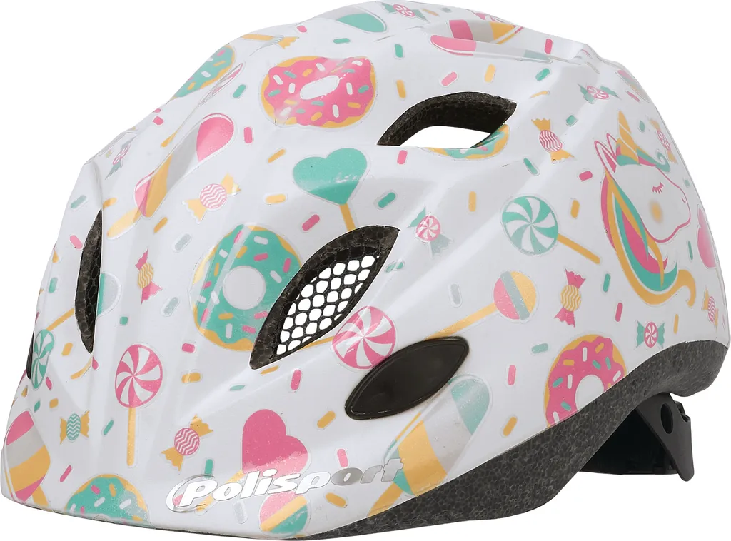 Casque de vélo enfant Polisport XS Lollipops idéal pour siège et tricycle