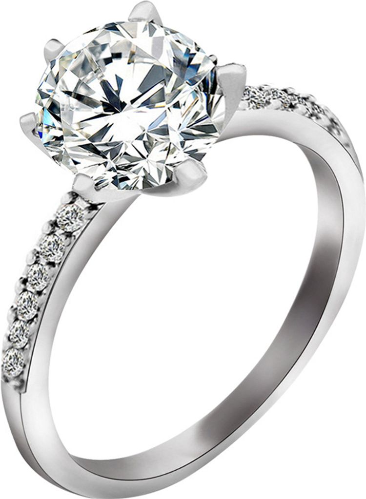 Damen-Fingerring, modisch, mit Zirkonia, eingelegt, für Hochzeit, Verlobung, Schmuck, Geschenk