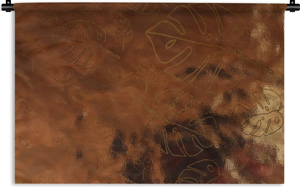 MuchoWow Wandteppich Wandbehang Muster - Bronze - Figur 120x80 cm Tapisserie Dekoration Wandtuch - Wanddekorationen - Wandtücher