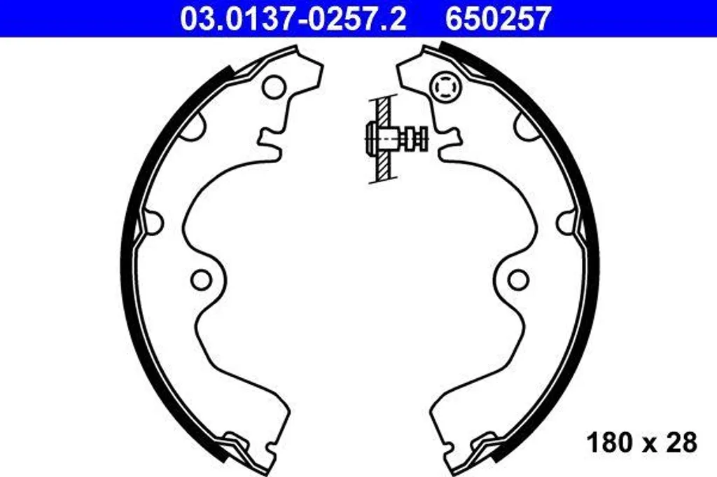Garnitures de frein ATE 03.0137-0257.2 haute résistance OE 0449510110