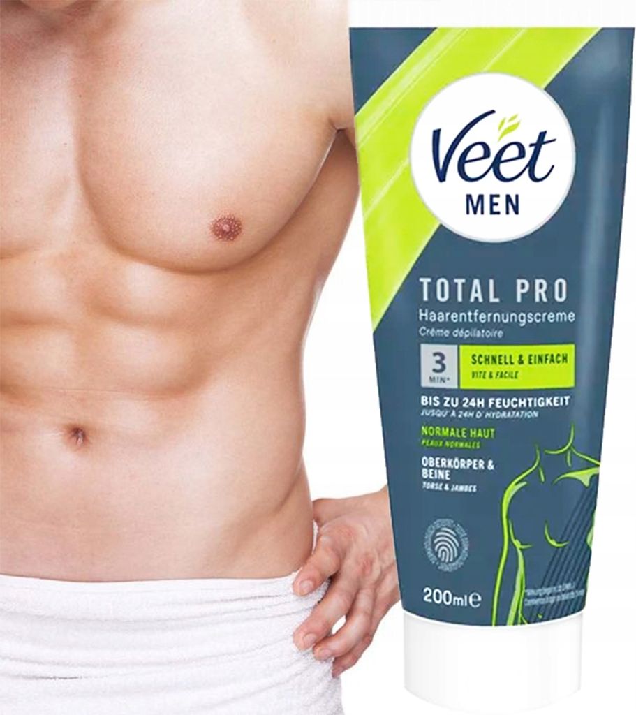 Veet 3144229 Veet Total Pro Men Enthaarungscreme 200,0 ml Immagine del prodotto 