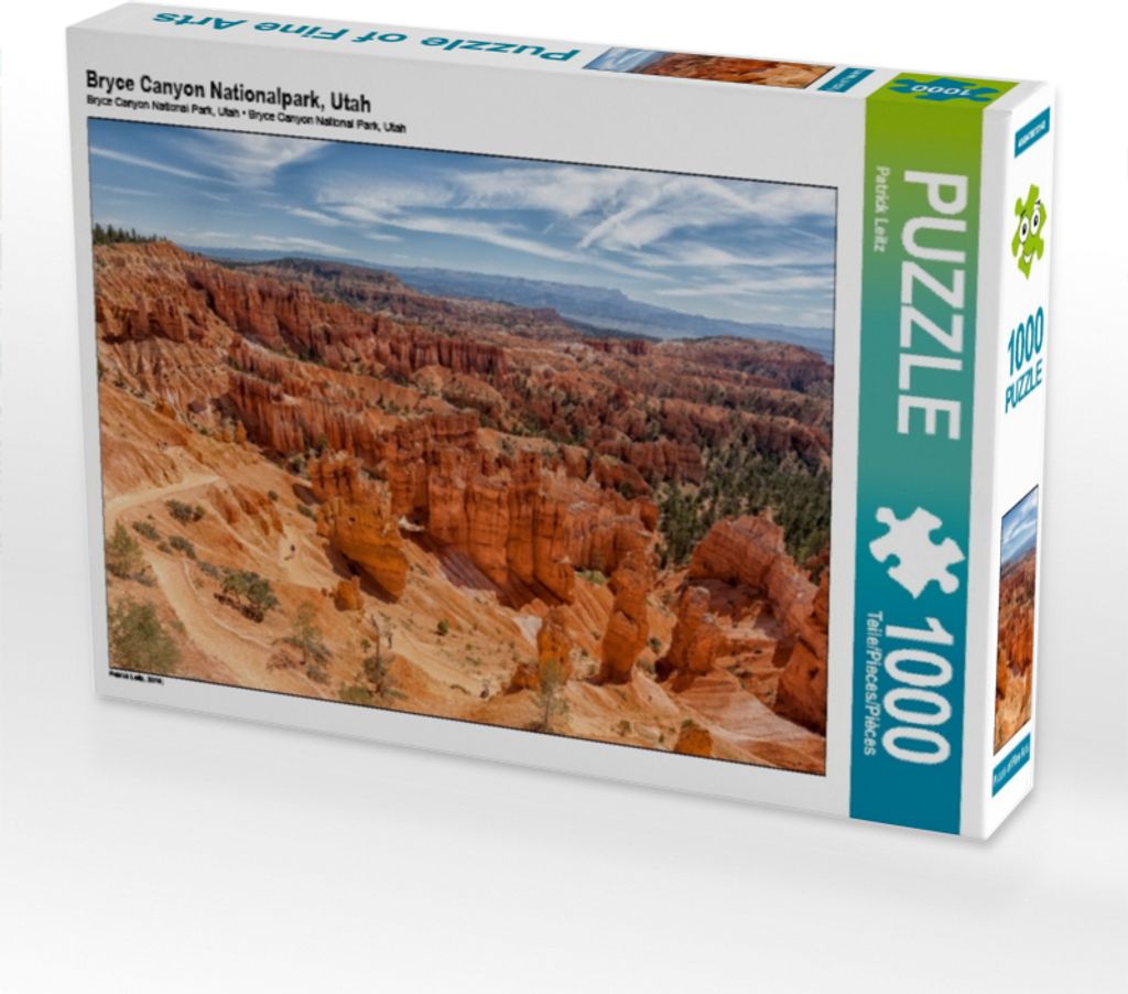 Calvendo Bryce Canyon Nationalpark, Utah 1000 Teile Puzzle quer 640x480mm, Leitz Patrick; 7435425