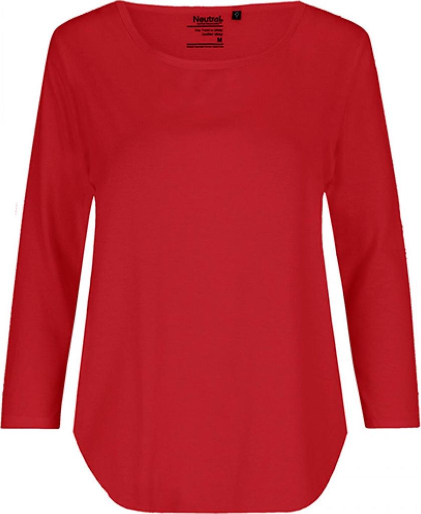 Neutral O81006 | Damen Three Quarter Sleeve T-Shirt - 3/4-Ärmel - Farbe: Red - Größe: XL