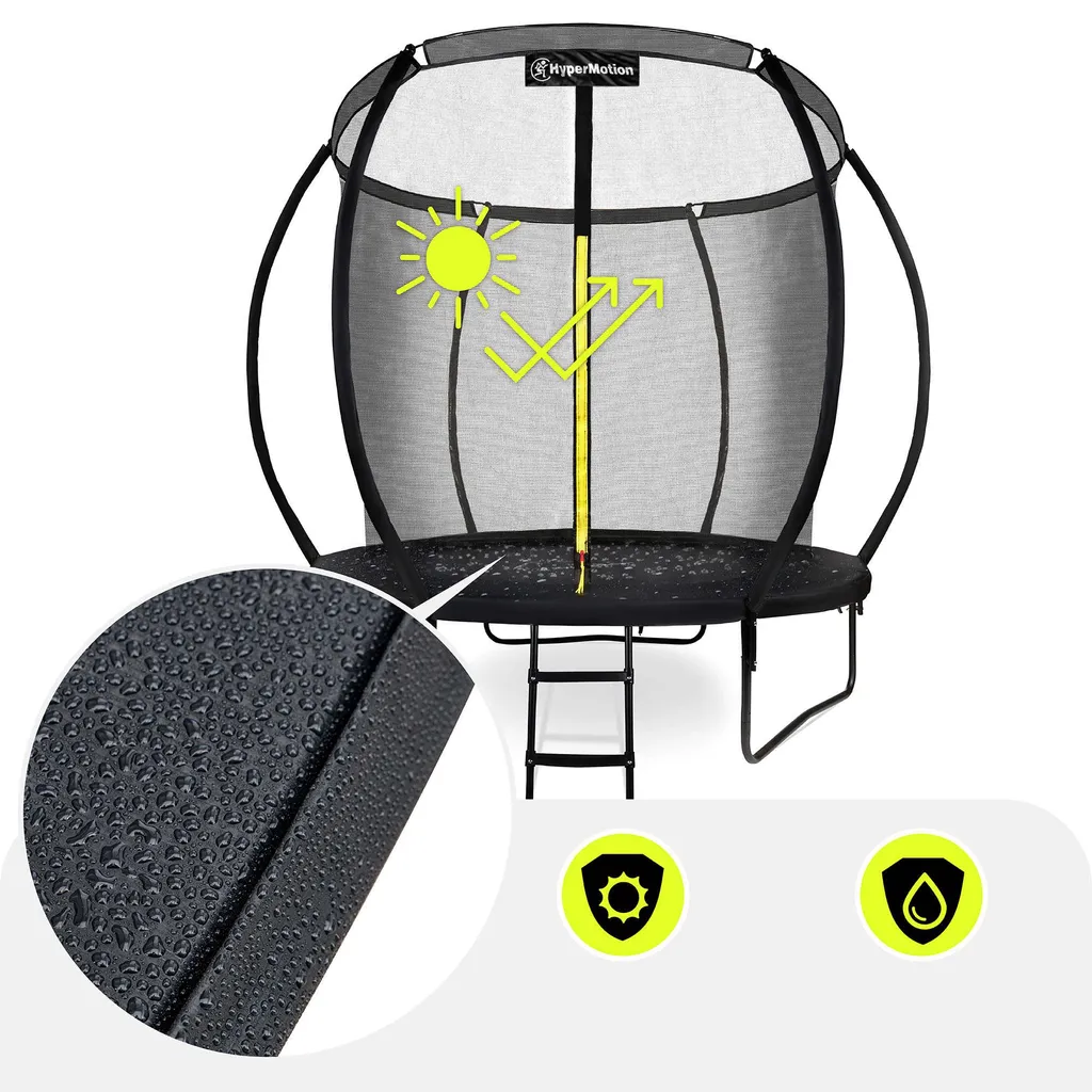 Trampoline 244 cm résistant aux intempéries avec structure en acier - 20