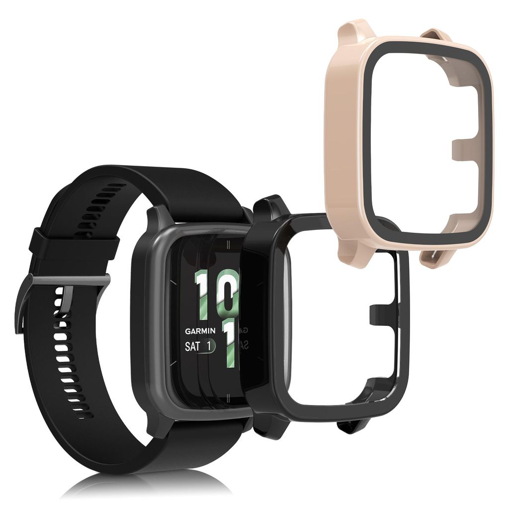 kwmobile 2x Glas Hülle für Garmin Venu Sq 2 Music / Sq 2 Produktbild 