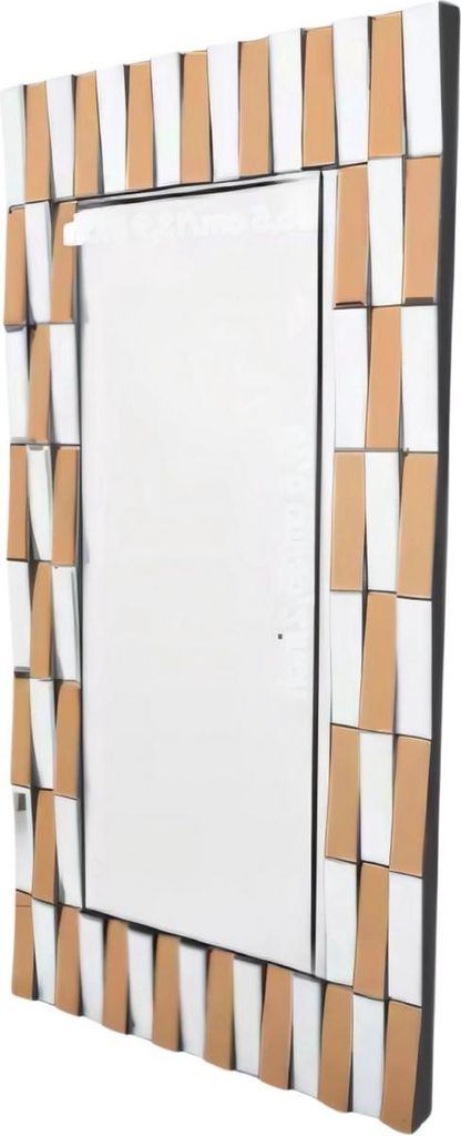 Happiq Milano Wandspiegel – 60x120 cm – Rechteckiger Spiegel mit Facettenschliff – Für Wohnzimmer, Schlafzimmer, Bad und Flur – Wandmontage