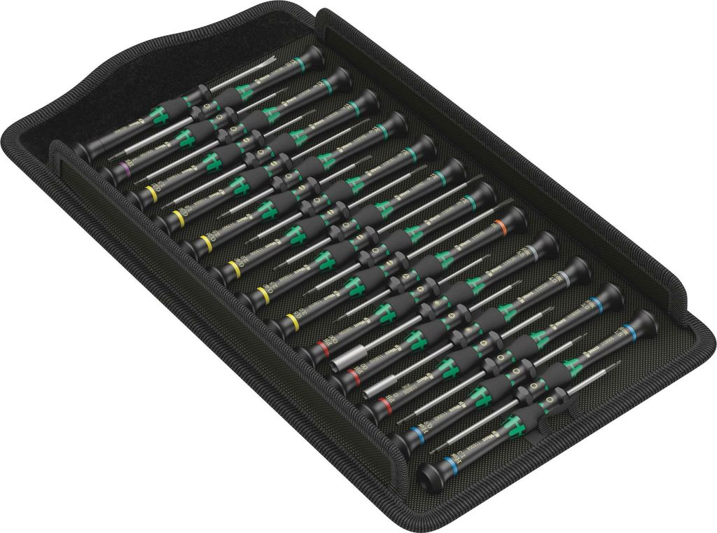 Wera Kraftform Micro Big Pack 1 - Schraubendrehersatz - 25 Stücke - in Werkzeugrolle (05134000001)