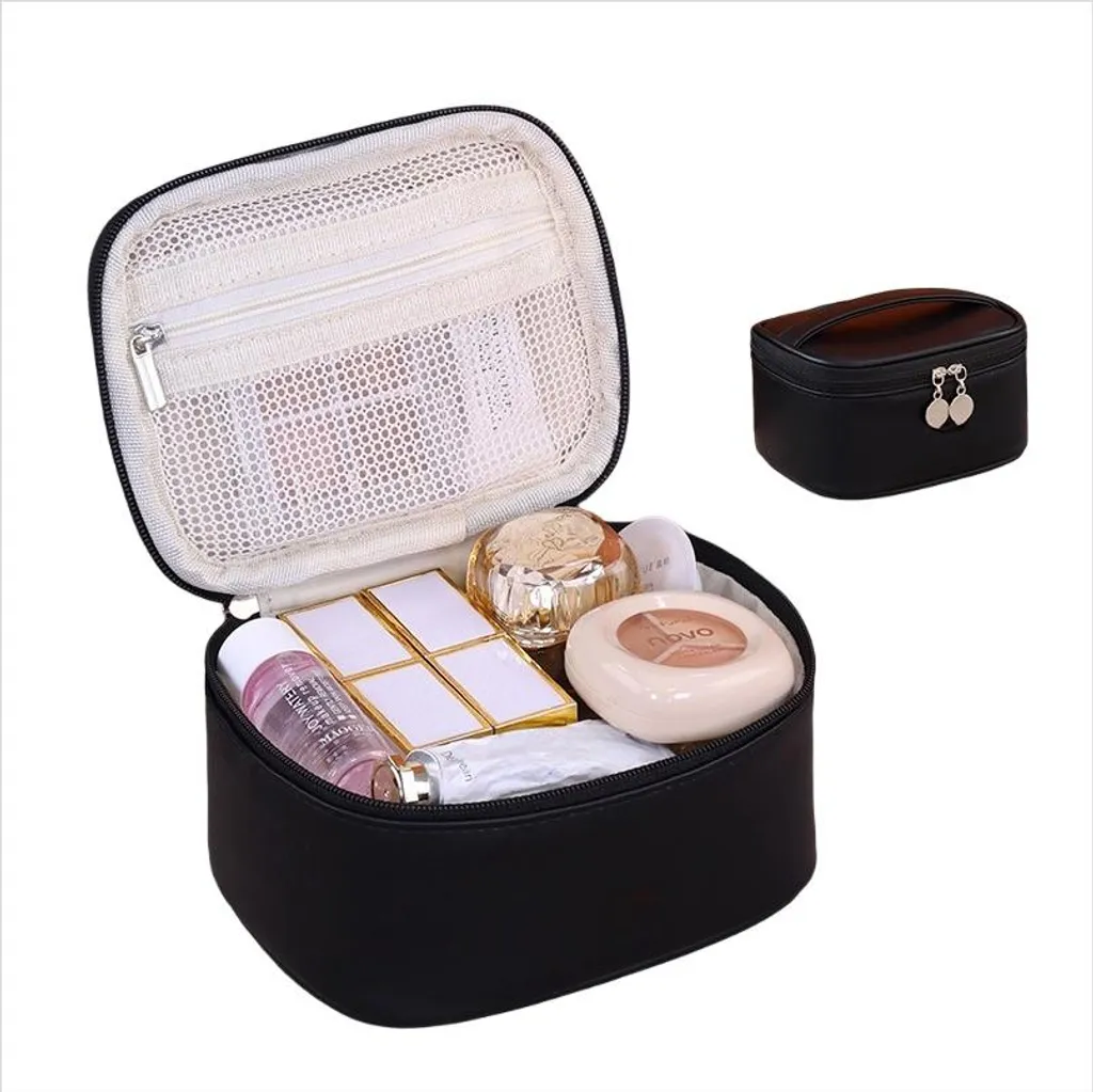 Beauty Case da Viaggio Nero INF | Organizer Cosmetici Anti-Urti