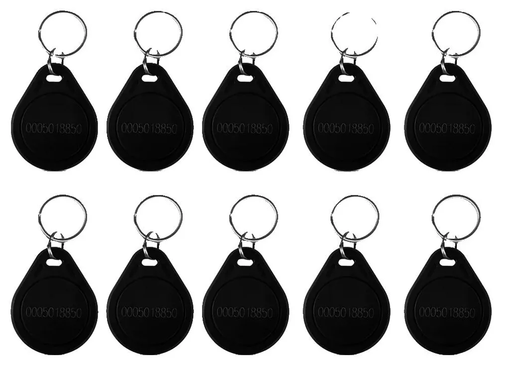 Lot de 10 tags RFID compatibles centrale d'alarme GSM et contrôle d'accès