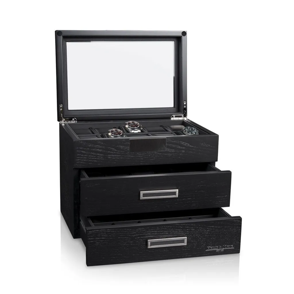 Boîte à montres Heisse & Söhne Monteray 30 Noir 70019-195.142 Luxe