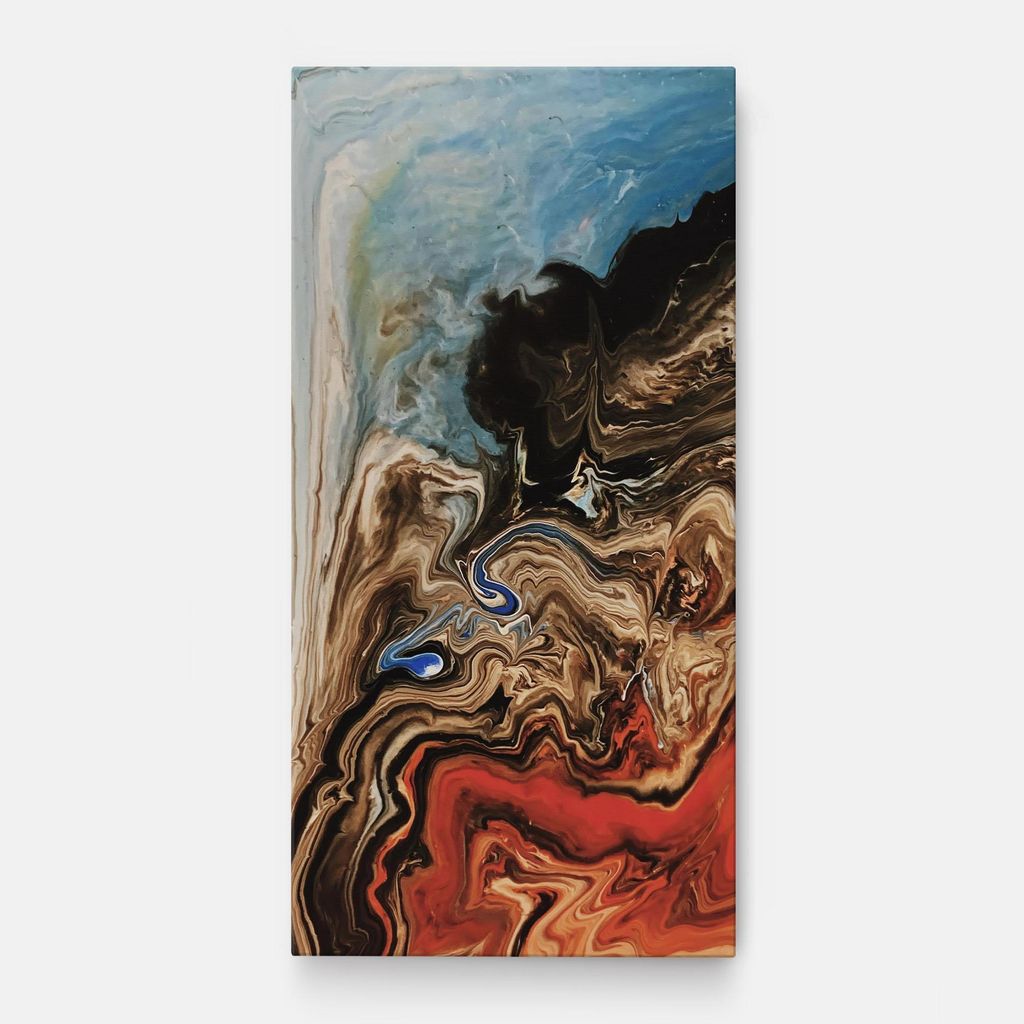 ARTHUB Leinwandbild 60x120 cm, Abstract Waterfall Gigapixel Hq Scale 2_00x | Wohnzimmerdekoration, Hängende Bilder, Wanddekoration, Heimdekorati...