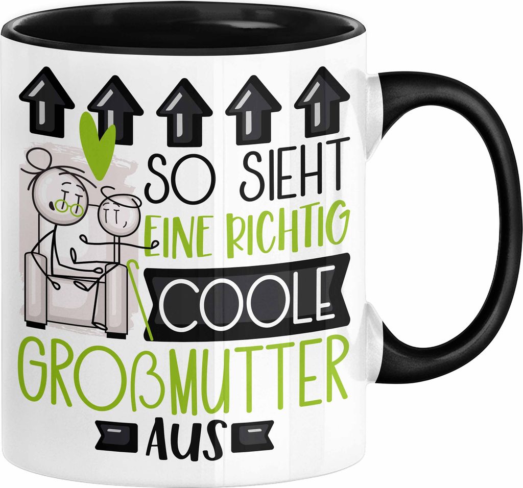 Großmutter Geschenk Tasse Lustig Geschenkidee für Großmutter Geburtstag So Sieht Eine Richtig Coole Großmutter Aus Frauen Spruch Oma Muttertag ...