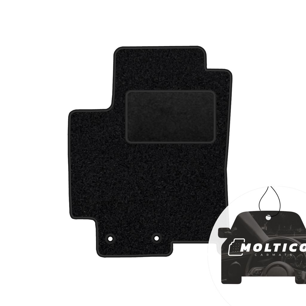 moto-MOLTICO Fahrer Fußmatte Auto Velours Fahrerseite Autoteppiche Schwarz Fahrermatte 1-teilig passend für Kia Rio IV, Stonic ab 2017