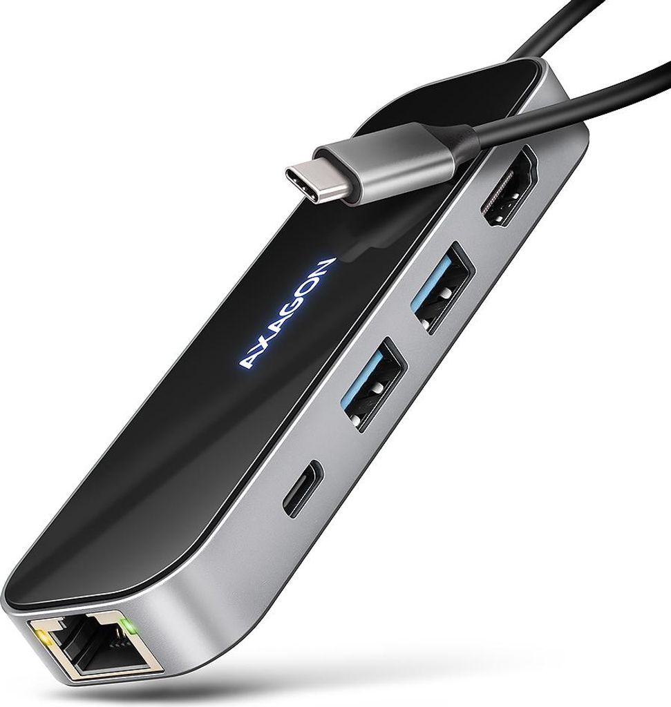 Axagon HMC-6GLN USB 5Gbps hub, 2x USB-A, USB-C, HDMI Produktbild 