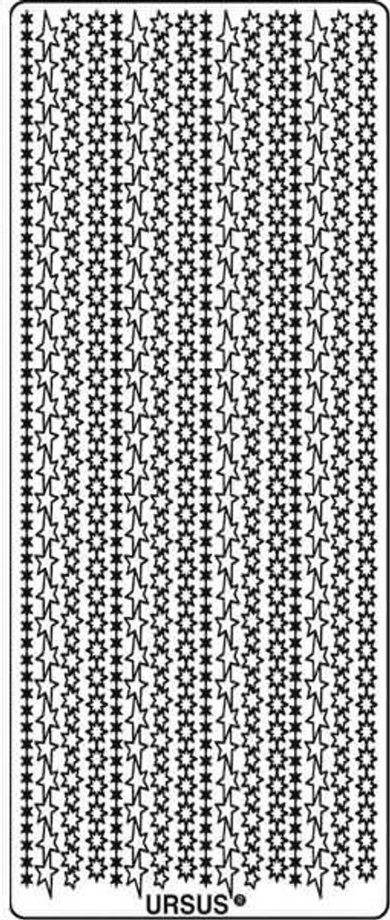 Kreativsticker 10x23cm Motiv 34 VE=5 Stück silber