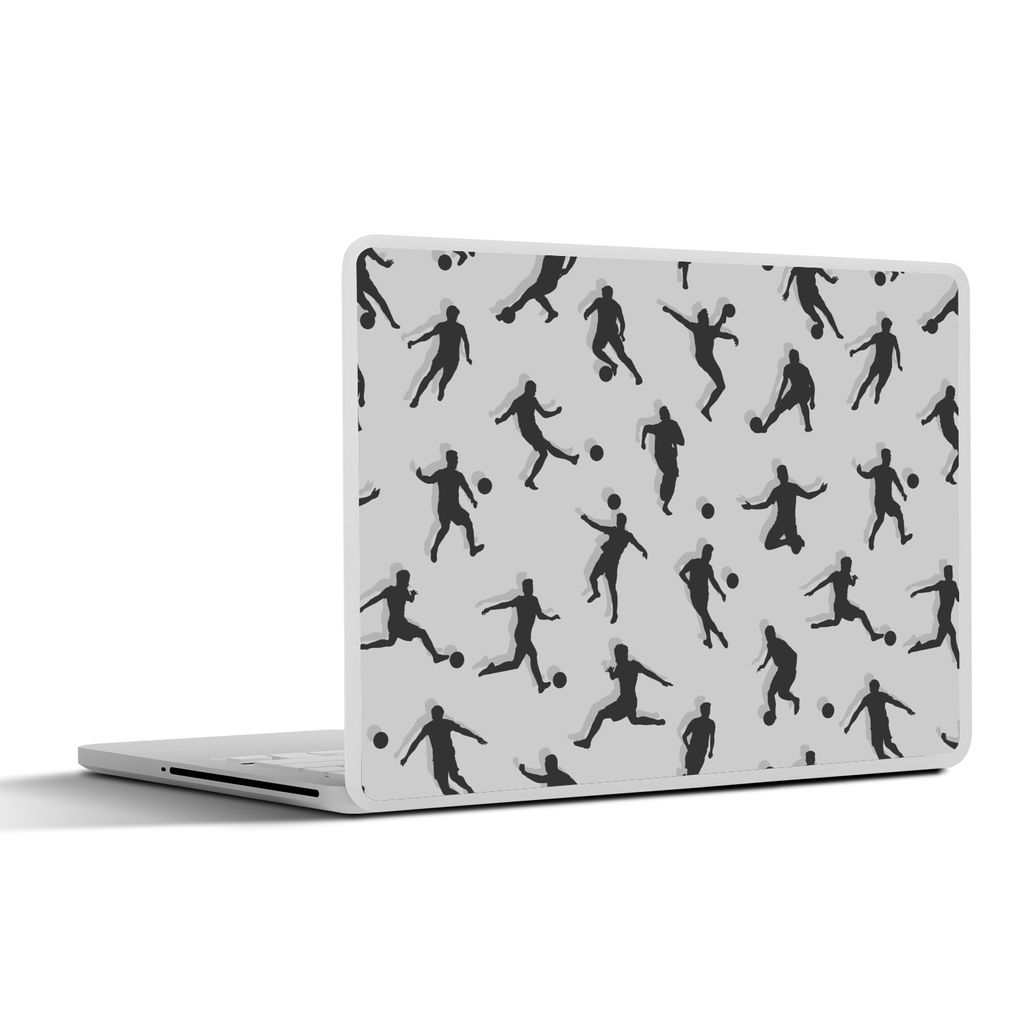 MuchoWow Laptop Aufkleber Sticker Cover Fußball - Sport - Muster 30x21 cm - Sticker für Laptop - Selbstklebend