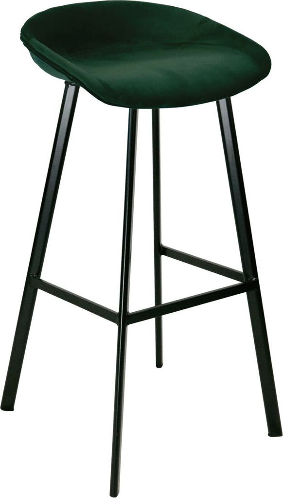 Barhocker Finn, 70 cm Höhe, 43 cm Breite, mit Velours-Sitz Produktbild 