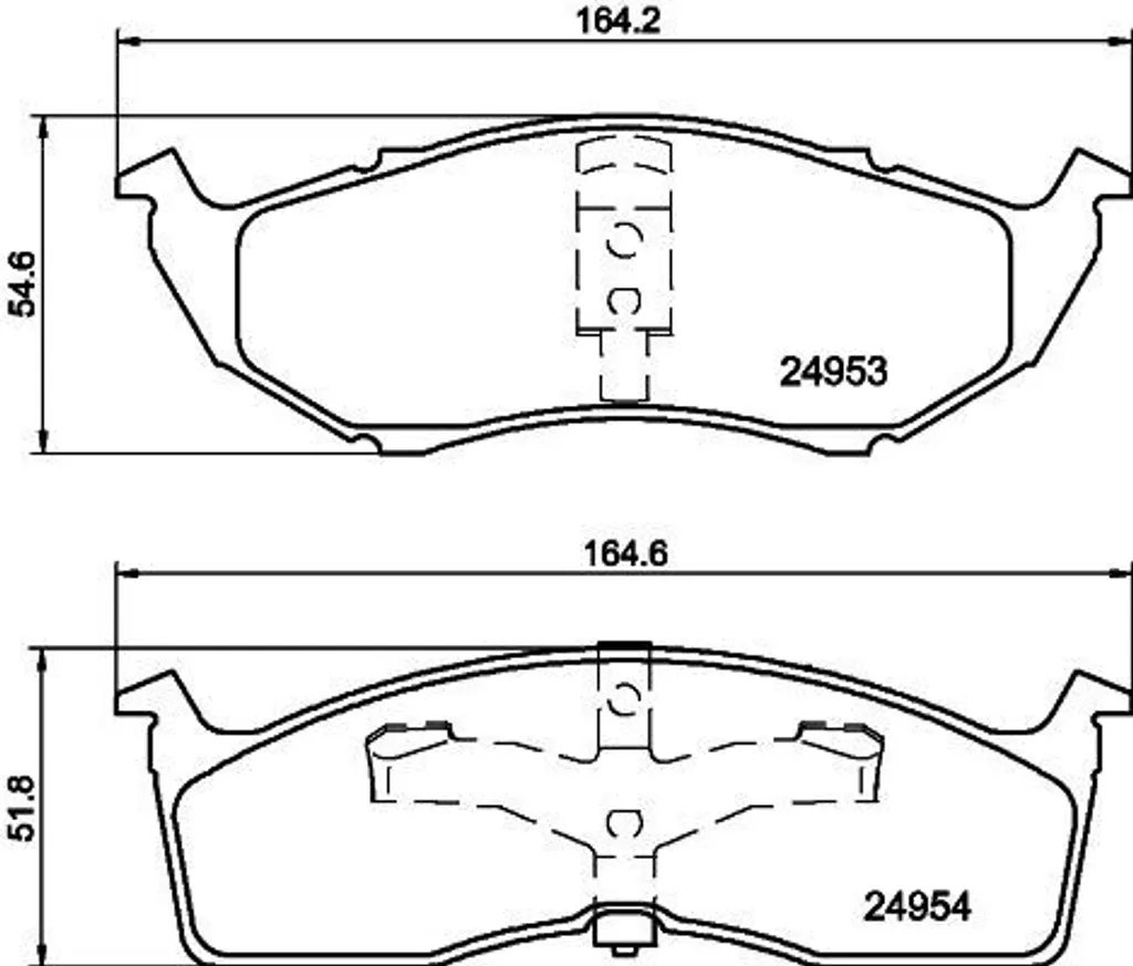 Plaquettes de frein avant pour Chrysler Voyager IV et Dodge Neon I II