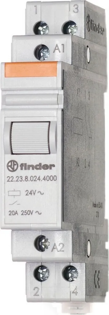 Relè Modulare Finder 22.23 20A 12VAC 1NO+1NC 22.23.8.012.4000