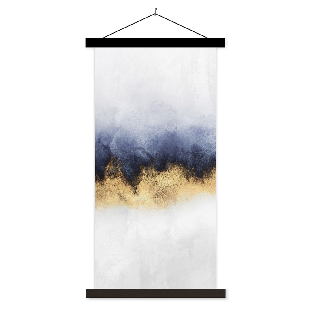 MuchoWow® Textilposter Abstrakt - Gold - Luxus 40x80 cm mit Produktbild 