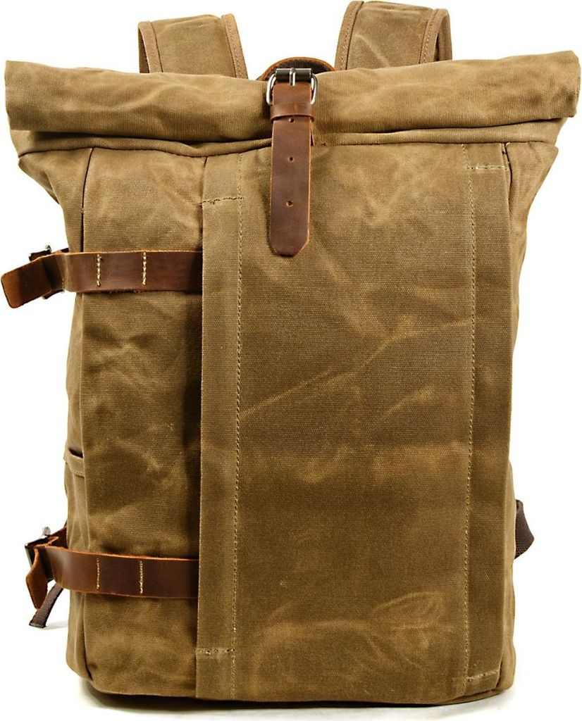 Motorrad Rucksack / Motorradtasche Canvas Vintage VR2 20 Liter schwarz
