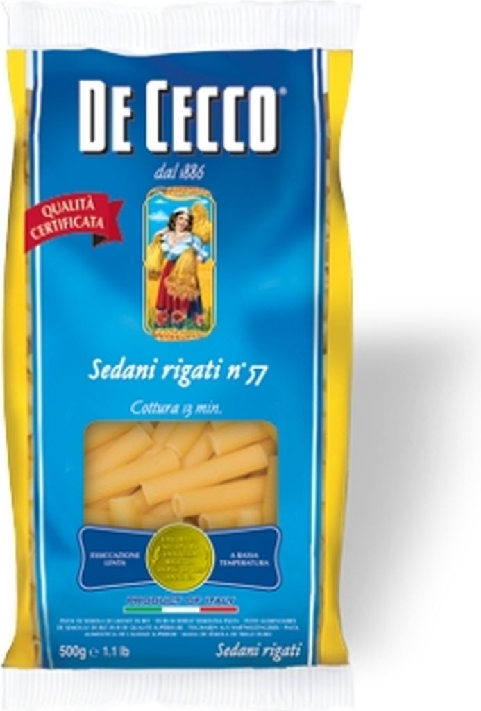 Nudeln Pasta Sedani rigati n° 57 5 x 500 gr. - De Cecco