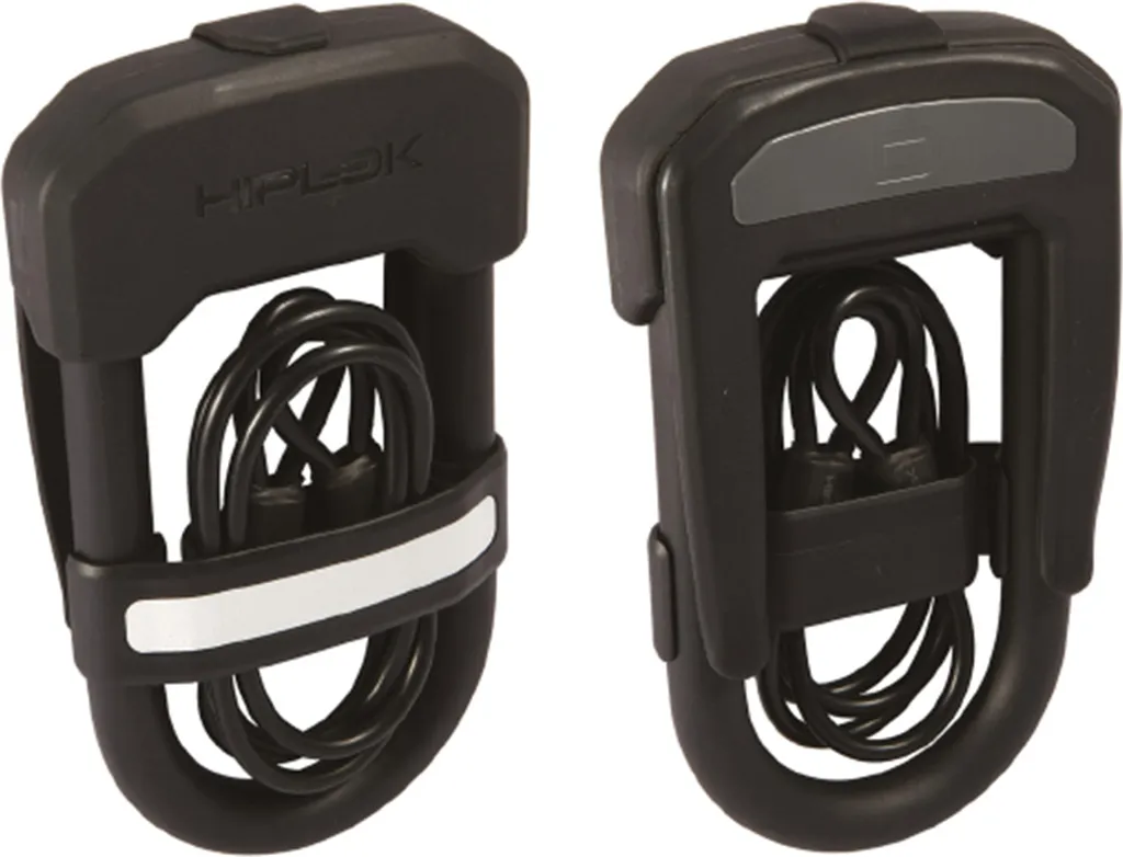 Antivol U Vélo Hiplok DC Wearable avec Câble d'Extension en Acier 90cm