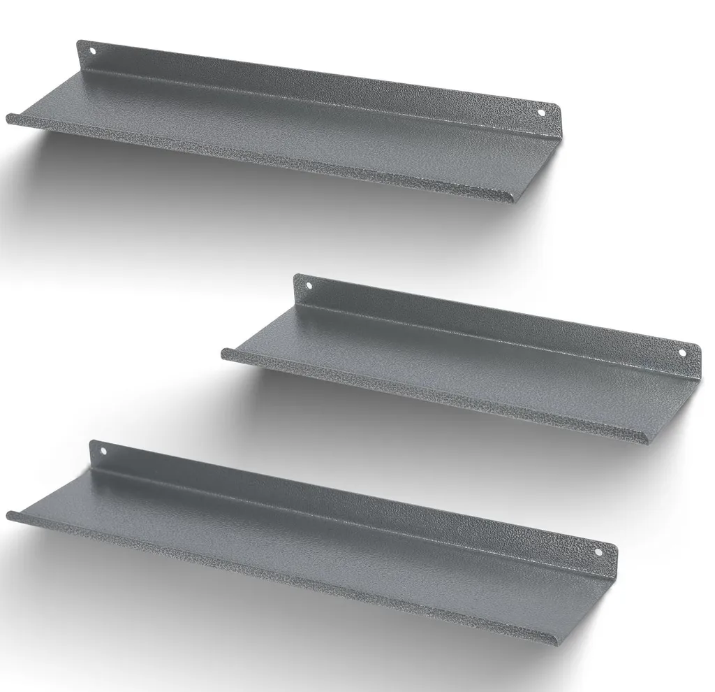 Étagères murales métal 30-40cm : Lot de 3 pour organiser votre espace