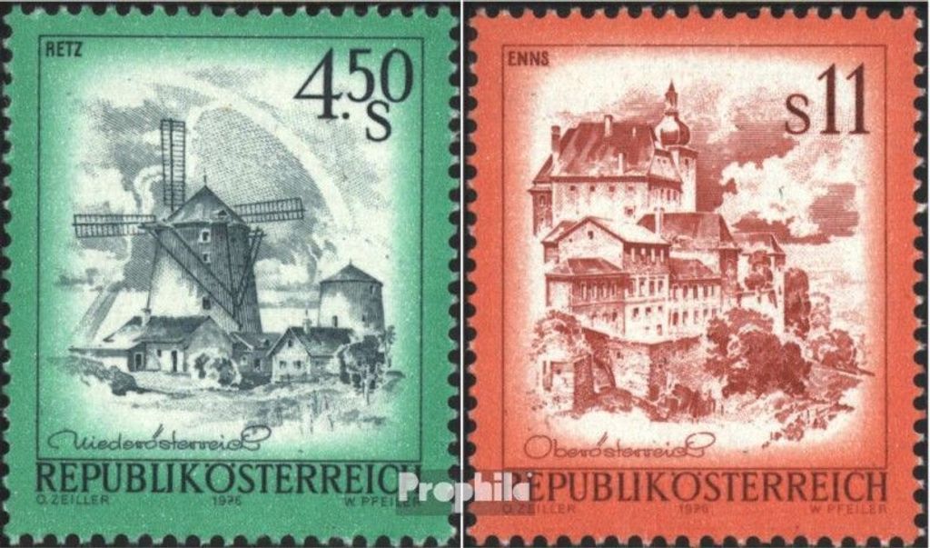 Briefmarken Österreich 1973 Mi 1519-1520 (kompl.Ausg.) postfrisch Freimarken