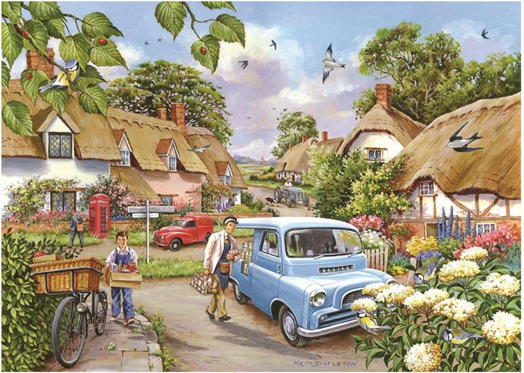 Puzzle 500 pièces XL Morning Fresh : manipulation facile et confort