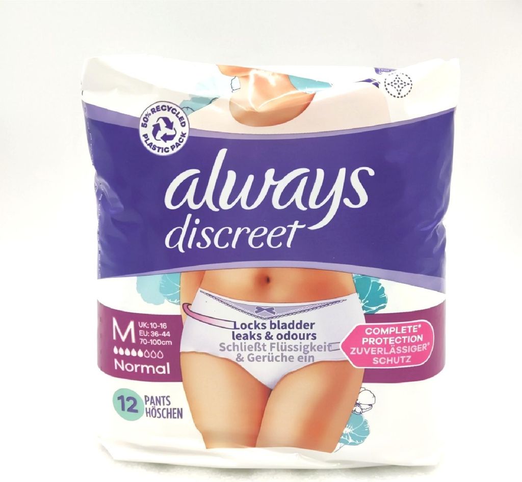 Always culottes d'incontinence - Discreet taille M - paquet Image du produit 