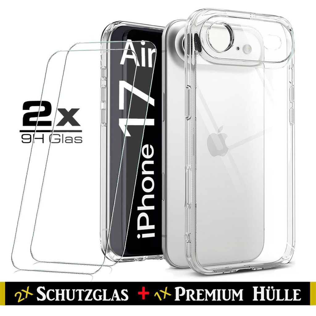 Für iPhone 17 Air ( 6.6" ) Transparent Silikon Handy Schutz Produktbild 
