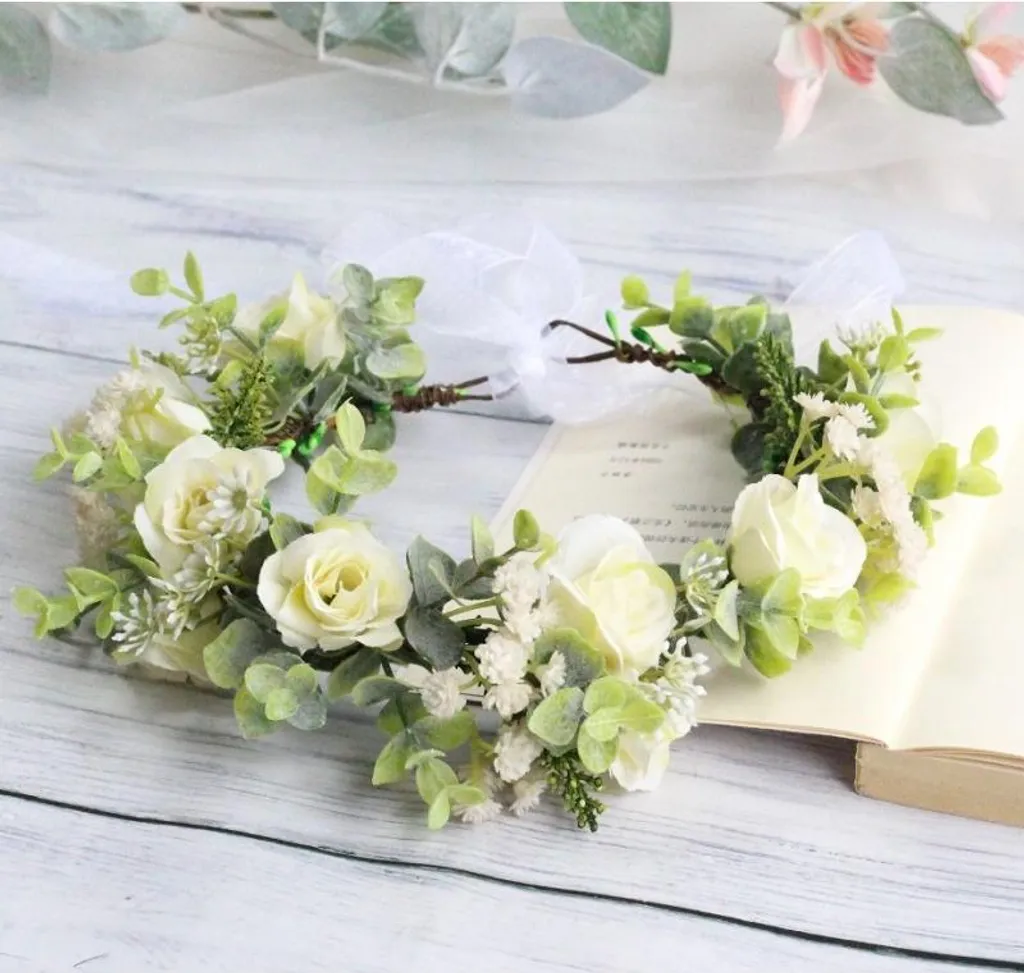Sogno di Fiori Flamenco Mystique | Ghirlanda Boho Romantica 22x20cm
