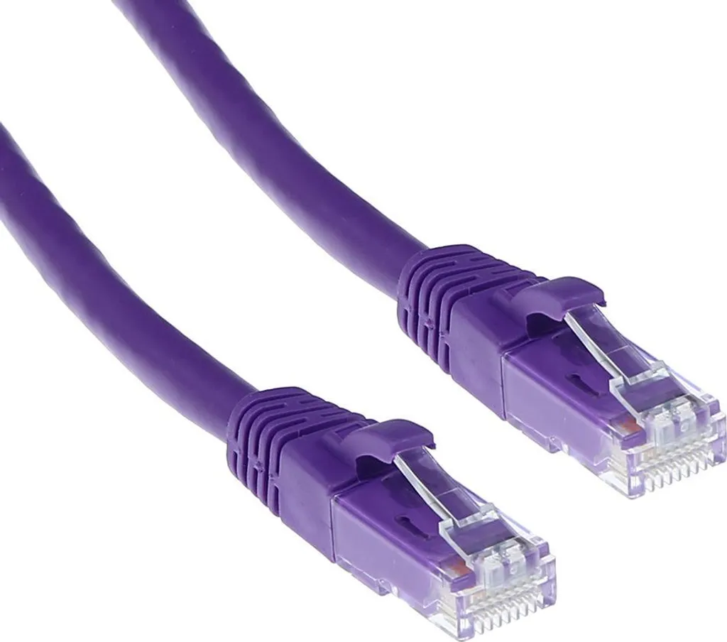 Cavo Ethernet CAT6 Professional ACT 15m | Patch Cord Viola Snagless