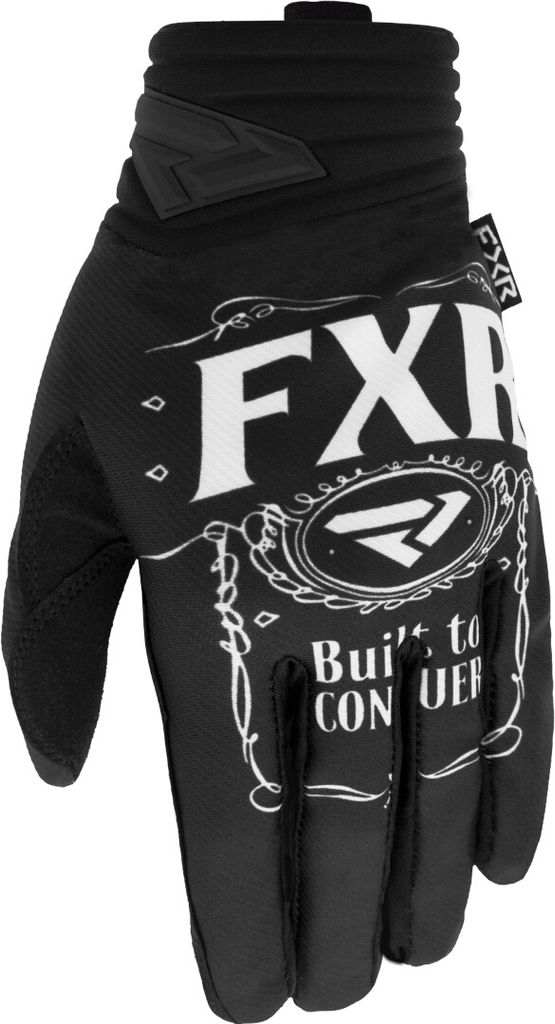 FXR Prime Conquer Motocross Handschuhe, schwarz/weiß, XL